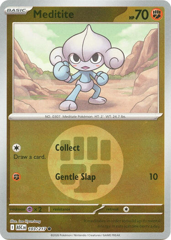 Meditite (103/217) (Energy Symbol Pattern) [Mega Evolution: Ascended Heroes] - The Mythic Store | 24h Order Processing