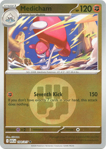 Medicham (104/217) (Energy Symbol Pattern) [Mega Evolution: Ascended Heroes] - The Mythic Store | 24h Order Processing