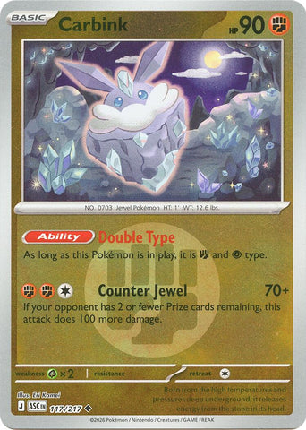 Carbink (117/217) (Energy Symbol Pattern) [Mega Evolution: Ascended Heroes] - The Mythic Store | 24h Order Processing