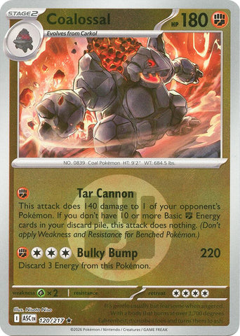 Coalossal (120/217) (Energy Symbol Pattern) [Mega Evolution: Ascended Heroes] - The Mythic Store | 24h Order Processing