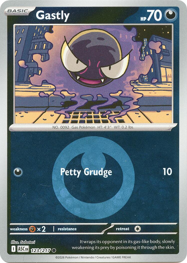 Gastly (123/217) (Energy Symbol Pattern) [Mega Evolution: Ascended Heroes] - The Mythic Store | 24h Order Processing