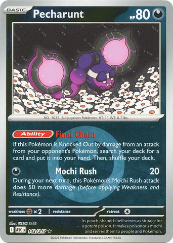 Pecharunt (143/217) (Energy Symbol Pattern) [Mega Evolution: Ascended Heroes] - The Mythic Store | 24h Order Processing