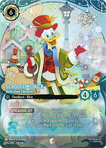 Scrooge McDuck - Reformed Ebenezer (Enchanted) (235/204) [Winterspell] - The Mythic Store | 24h Order Processing