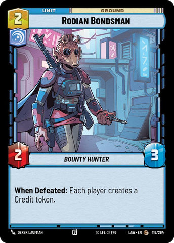 Rodian Bondsman (116/264) (116/264) [A Lawless Time]