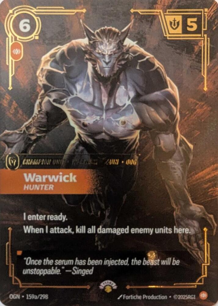 Warwick - Hunter (159a/298) [Riftbound Promotional Cards] - The Mythic Store | 24h Order Processing