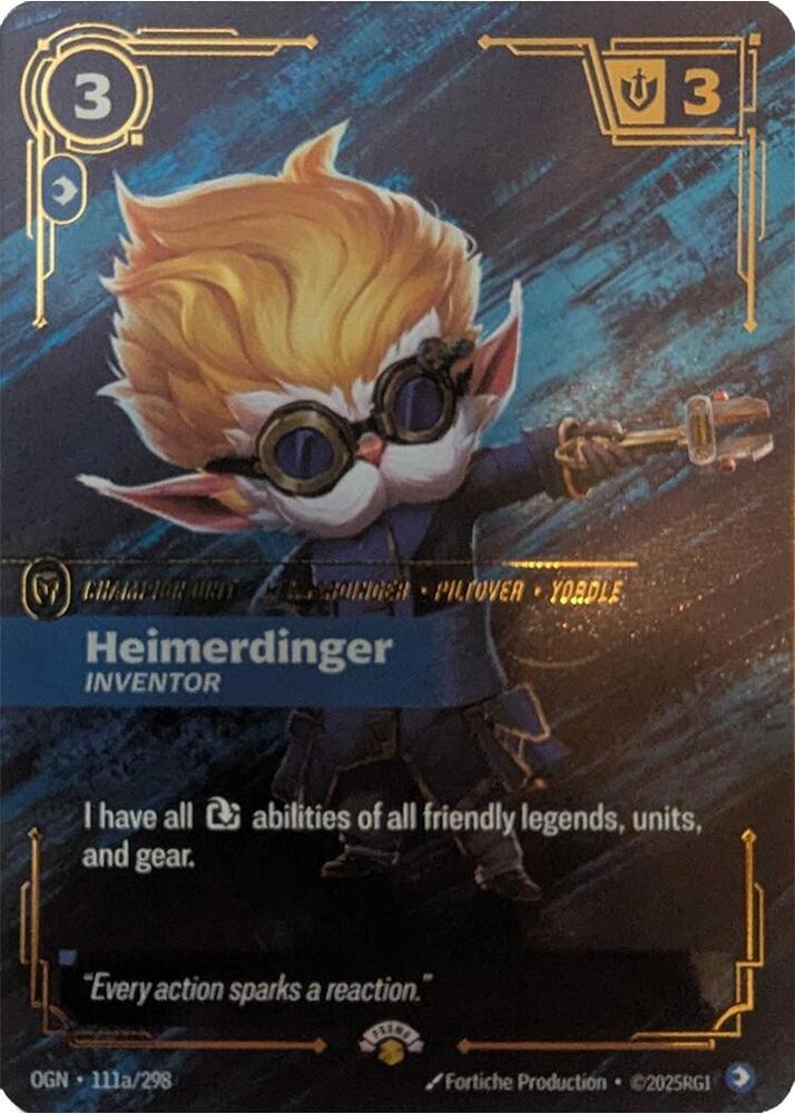Heimerdinger - Inventor (111a/298) [Riftbound Promotional Cards] - The Mythic Store | 24h Order Processing