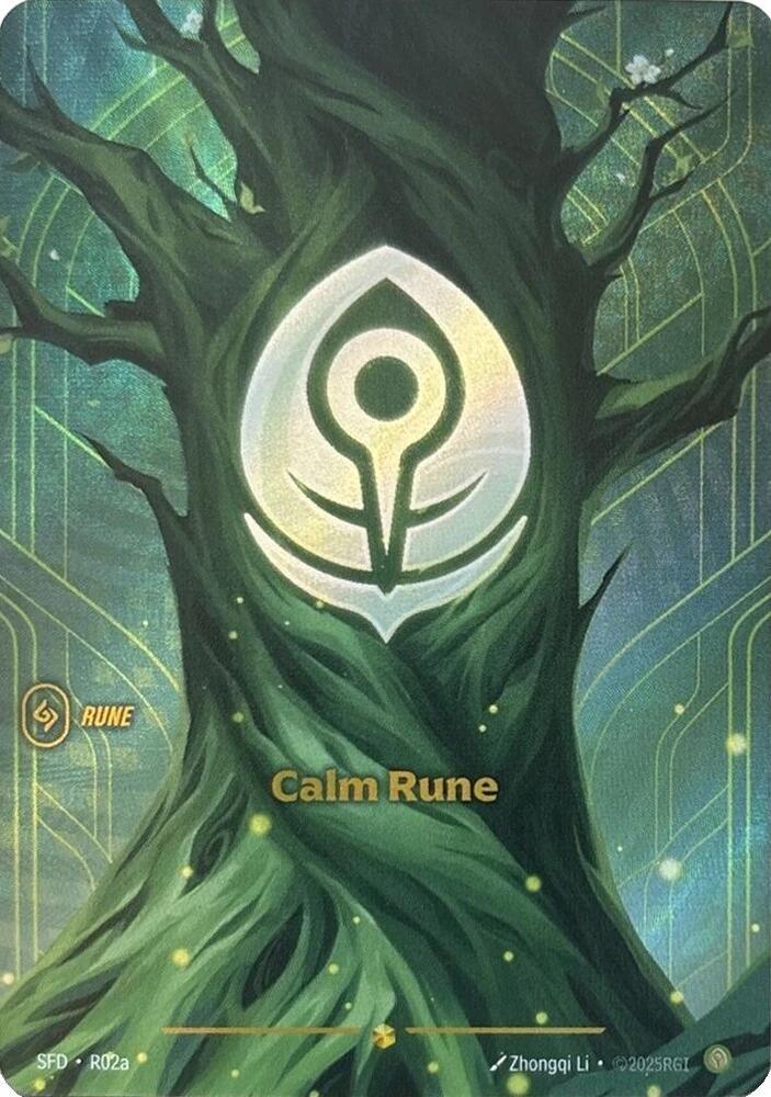Calm Rune (Alternate Art) (R02a) [Spiritforged] - The Mythic Store | 24h Order Processing