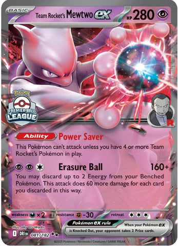 Team Rocket's Mewtwo ex (081/182) [League & Championship Cards] - The Mythic Store | 24h Order Processing