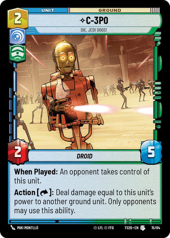 C-3P0 - Die, Jedi Dogs! (15/84) (15/84) [Twin Suns] - The Mythic Store | 24h Order Processing