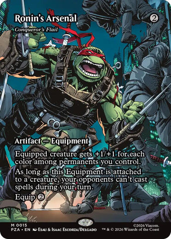 Ronin's Arsenal - Conqueror's Flail (Borderless) [Teenage Mutant Ninja Turtles Eternal-Legal] - The Mythic Store | 24h Order Processing