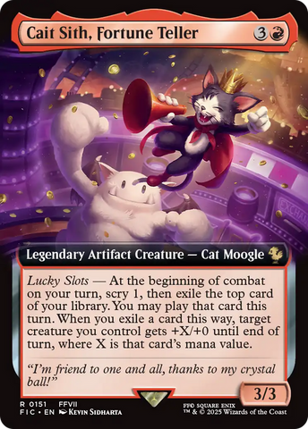 Cait Sith, Fortune Teller (Extended Art) [FINAL FANTASY Commander] - The Mythic Store | 24h Order Processing