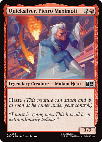 Quicksilver, Pietro Maximoff (0551) [Marvel Super Heroes Commander] - The Mythic Store | 24h Order Processing
