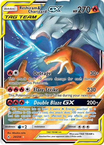 Reshiram & Charizard GX (20/214) [Sun & Moon: Unbroken Bonds] - The Mythic Store | 24h Order Processing