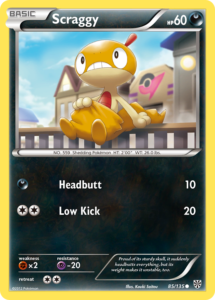 Scraggy (85/135) [Black & White: Plasma Storm] - The Mythic Store | 24h Order Processing