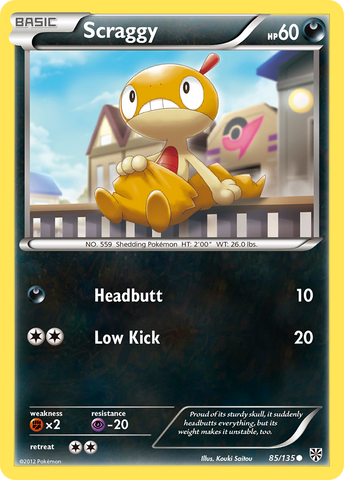Scraggy (85/135) [Black & White: Plasma Storm] - The Mythic Store | 24h Order Processing
