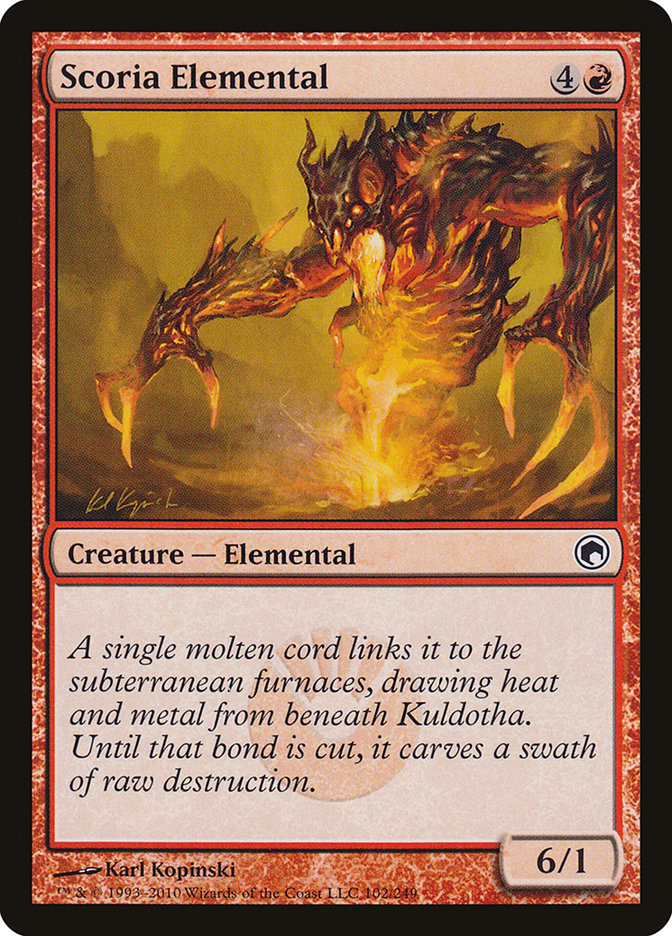 Scoria Elemental [Scars of Mirrodin] - The Mythic Store | 24h Order Processing