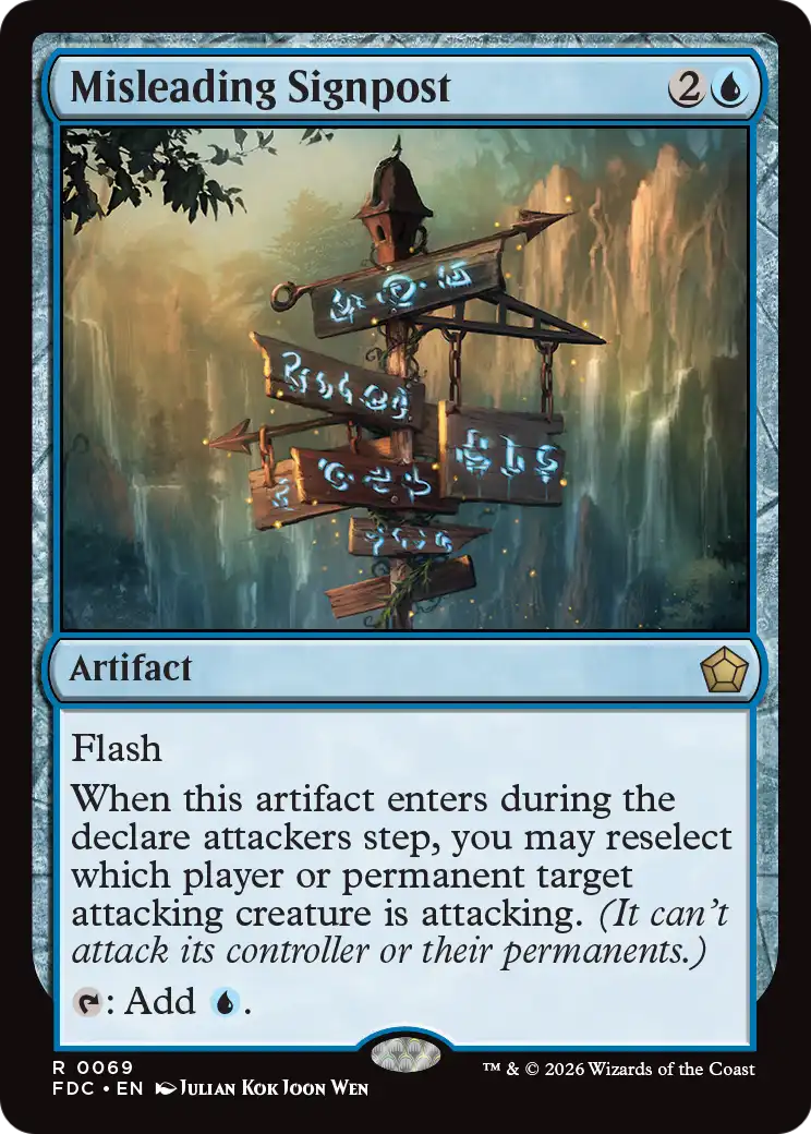 Misleading Signpost [Foundations Commander] - The Mythic Store | 24h Order Processing