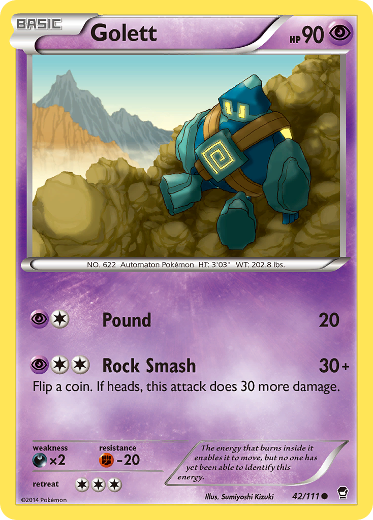 Golett (42/111) [XY: Furious Fists] - The Mythic Store | 24h Order Processing