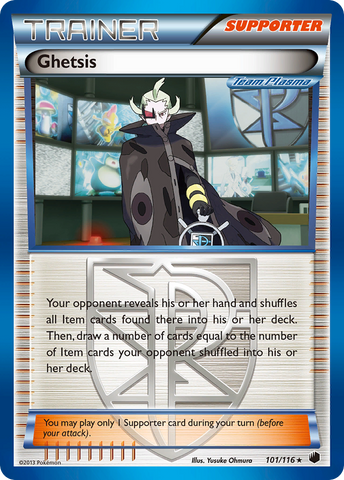 Ghetsis (101/116) [Black & White: Plasma Freeze] - The Mythic Store | 24h Order Processing