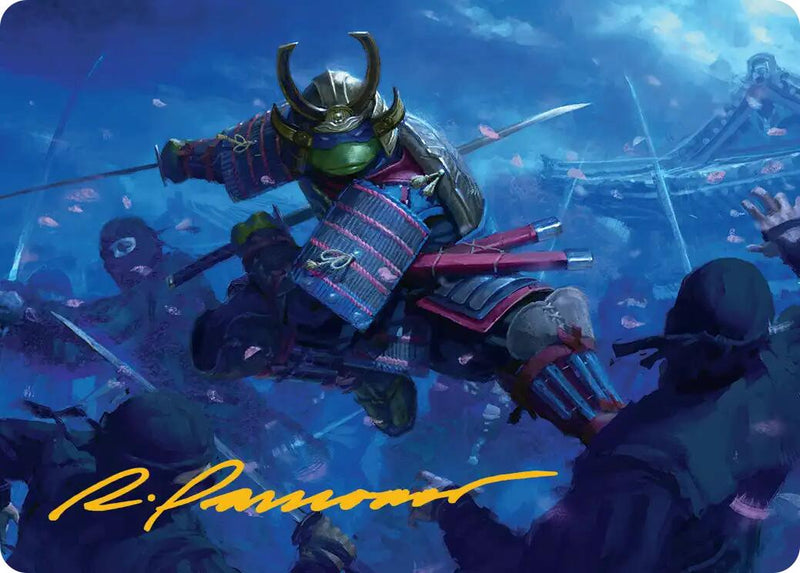 Leonardo, Sewer Samurai Art Card (1/54) (Gold-Stamped Signature) [Teenage Mutant Ninja Turtles Art Series] - The Mythic Store | 24h Order Processing