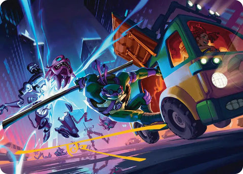 Donatello, Rad Scientist Art Card (Gold-Stamped Signature) [Teenage Mutant Ninja Turtles Art Series] - The Mythic Store | 24h Order Processing