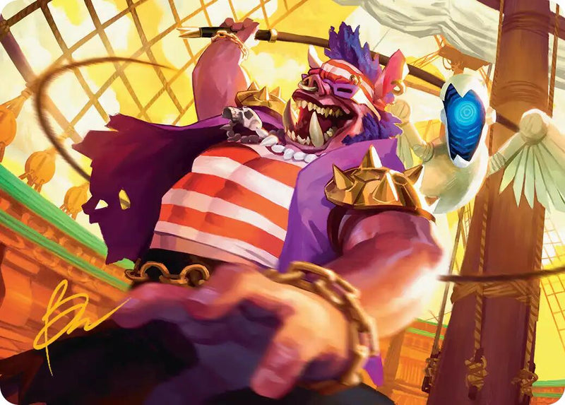 Bebop, Skull & Crossbones Art Card (Gold-Stamped Signature) [Teenage Mutant Ninja Turtles Art Series] - The Mythic Store | 24h Order Processing