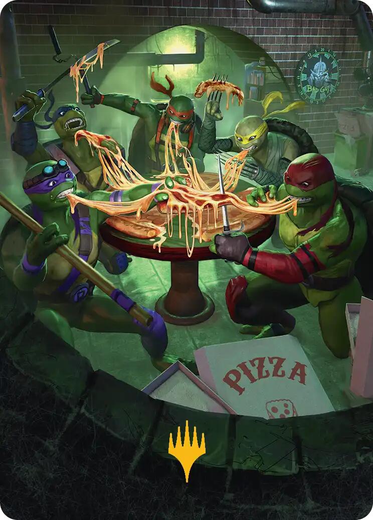 Food Chain Art Card (Gold-Stamped) [Teenage Mutant Ninja Turtles Art Series] - The Mythic Store | 24h Order Processing