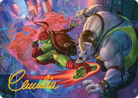Super Combo Art Card (Gold-Stamped Signature) [Teenage Mutant Ninja Turtles Art Series] - The Mythic Store | 24h Order Processing
