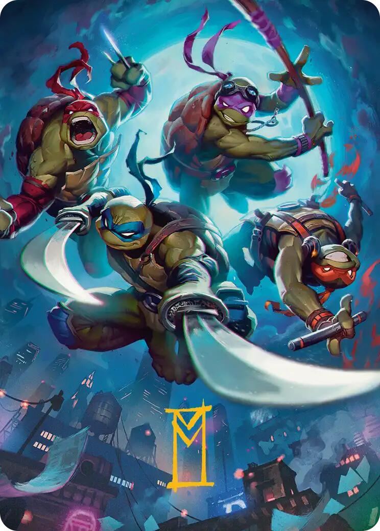 Heroes in a Half Shell Art Card (Gold-Stamped Signature) [Teenage Mutant Ninja Turtles Art Series] - The Mythic Store | 24h Order Processing