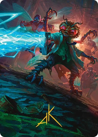 Baxter, Exzzperimental Zzientist Art Card (Gold-Stamped Signature) [Teenage Mutant Ninja Turtles Art Series] - The Mythic Store | 24h Order Processing