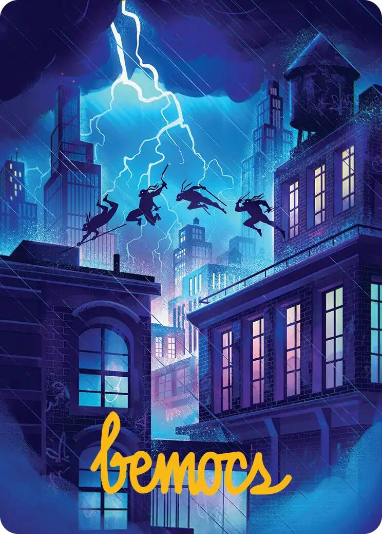 Island Art Card (37/54) (Gold-Stamped Signature) [Teenage Mutant Ninja Turtles Art Series] - The Mythic Store | 24h Order Processing