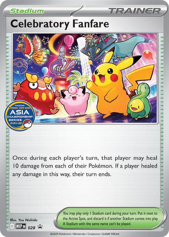 Celebratory Fanfare (028) (Asia Championship Series 24-25) [Mega Evolution Promo] - The Mythic Store | 24h Order Processing