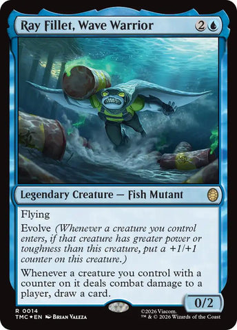 Ray Fillet, Wave Warrior (Surge Foil) [Teenage Mutant Ninja Turtles Commander] - The Mythic Store | 24h Order Processing