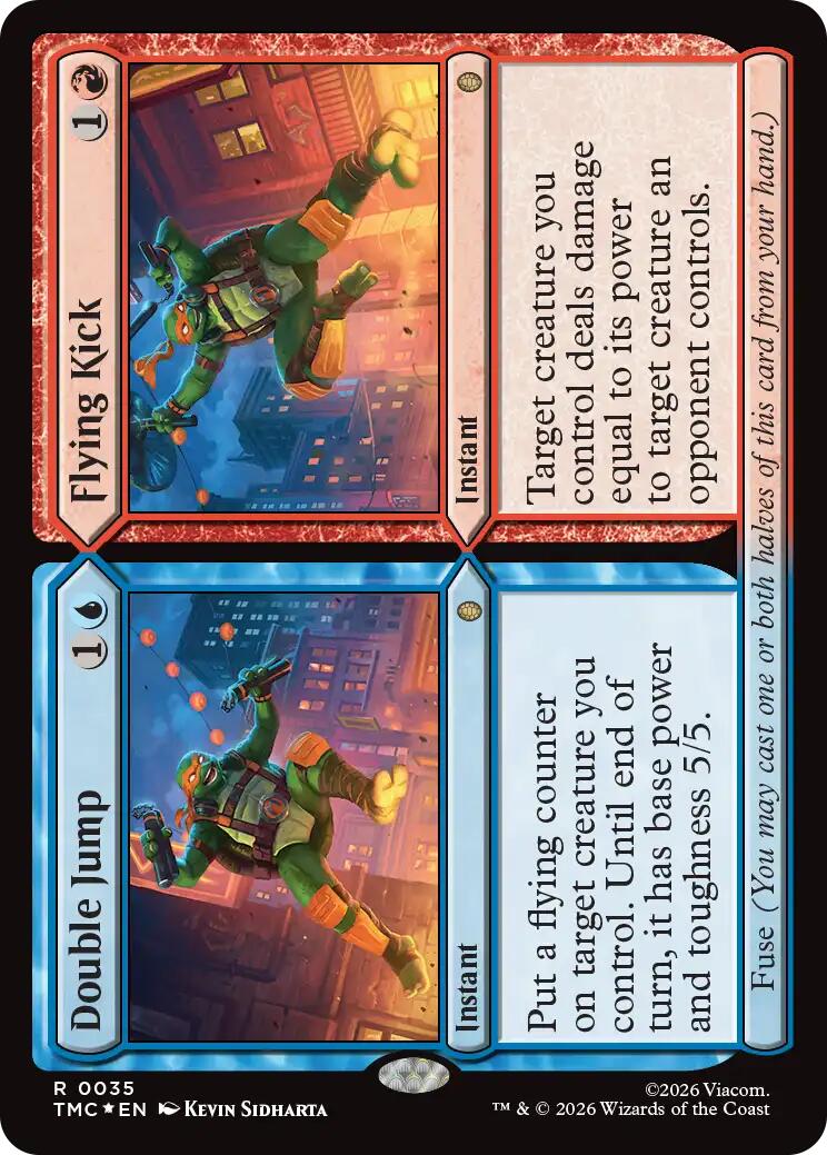 Double Jump // Flying Kick (Surge Foil) [Teenage Mutant Ninja Turtles Commander] - The Mythic Store | 24h Order Processing