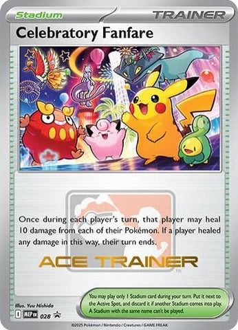 Celebratory Fanfare (028) (Ace Trainer) [Mega Evolution Promo] - The Mythic Store | 24h Order Processing