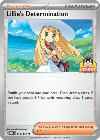 Lillie's Determination (119/132) (Ultra Ball League) [League & Championship Cards] - The Mythic Store | 24h Order Processing