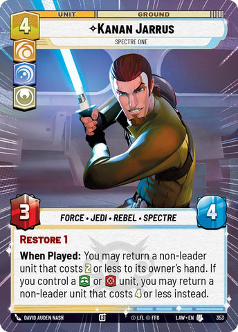 Kanan Jarrus - Spectre One (353) (Hyperspace) (353) [A Lawless Time] - The Mythic Store | 24h Order Processing
