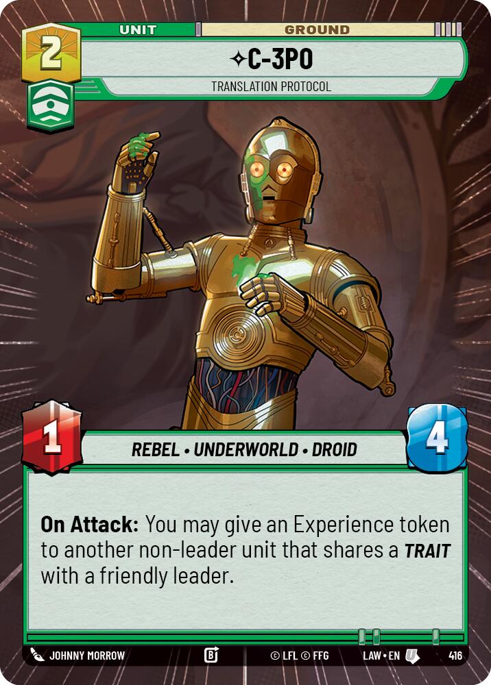 C-3PO - Translation Protocol (416) (Hyperspace) (416) [A Lawless Time] - The Mythic Store | 24h Order Processing