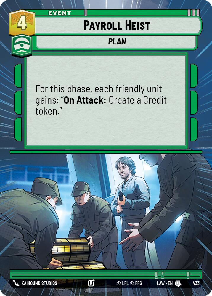 Payroll Heist (433) (Hyperspace) (433) [A Lawless Time] - The Mythic Store | 24h Order Processing