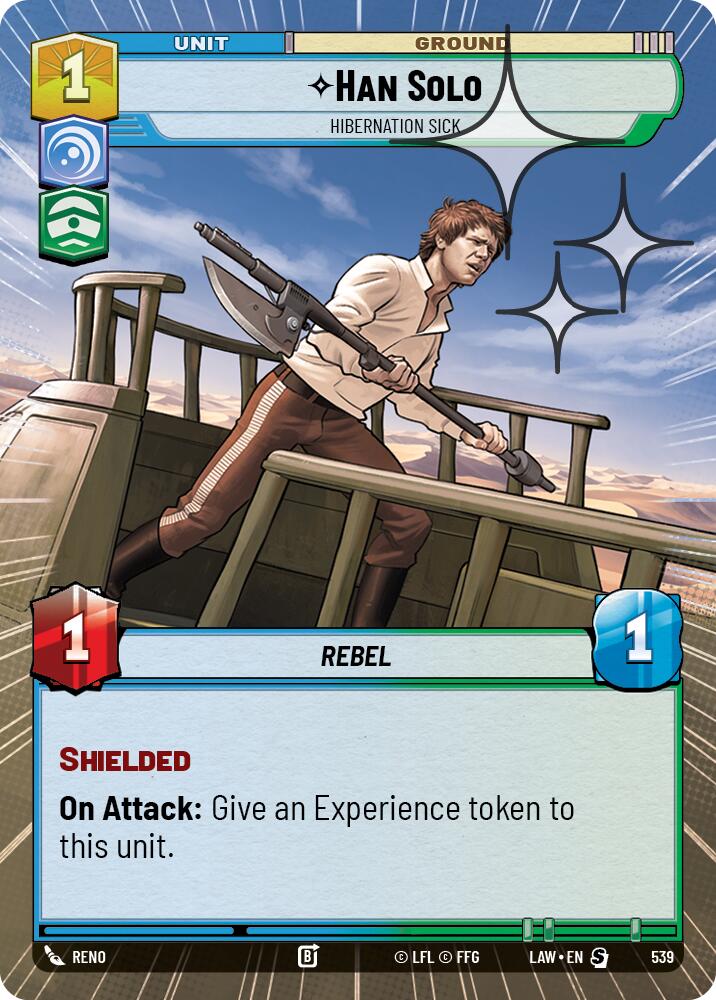 Han Solo - Hibernation Sick (539) (Hyperspace Foil) (539) [A Lawless Time] - The Mythic Store | 24h Order Processing
