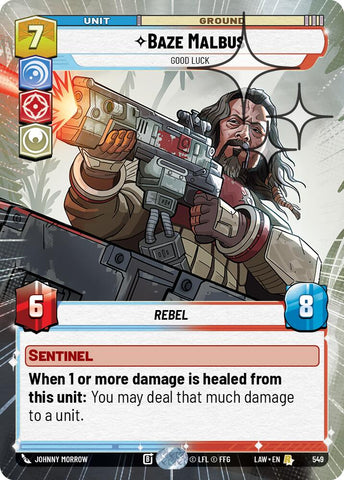 Baze Malbus - Good Luck (549) (Hyperspace Foil) (549) [A Lawless Time] - The Mythic Store | 24h Order Processing