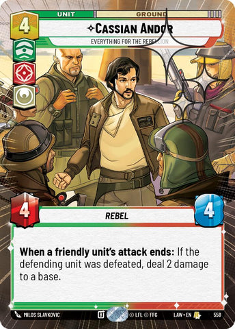 Cassian Andor - Everything for the Rebellion (320) (Hyperspace Foil) (320) [A Lawless Time]