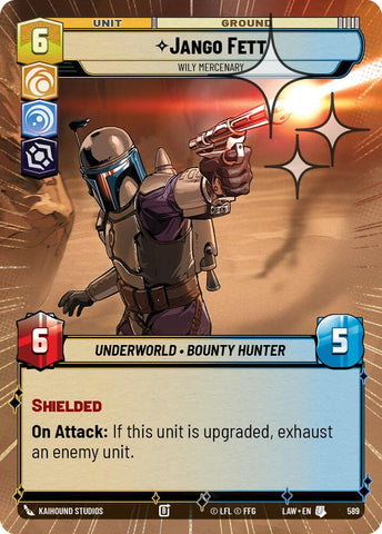 Jango Fett - Wily Mercenary (589) (Hyperspace Foil) (589) [A Lawless Time] - The Mythic Store | 24h Order Processing