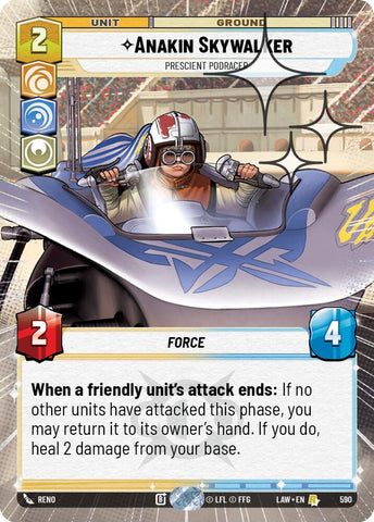 Anakin Skywalker - Prescient Podracer (352) (Hyperspace Foil) (352) [A Lawless Time]