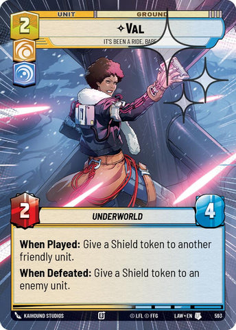 Val - It's Been a Ride, Babe (593) (Hyperspace Foil) (593) [A Lawless Time] - The Mythic Store | 24h Order Processing