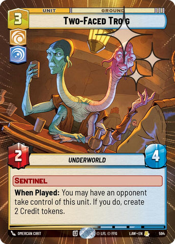 Two-Faced Troig - (594) (Hyperspace Foil) (594) [A Lawless Time] - The Mythic Store | 24h Order Processing