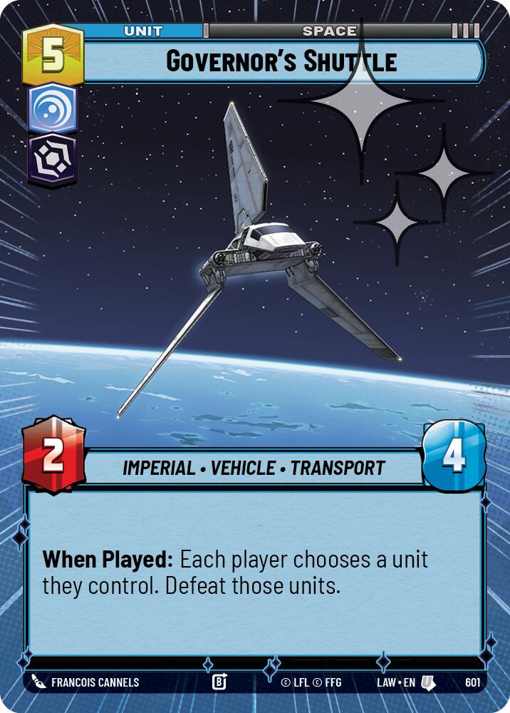 Governor's Shuttle (601) (Hyperspace Foil) (601) [A Lawless Time] - The Mythic Store | 24h Order Processing