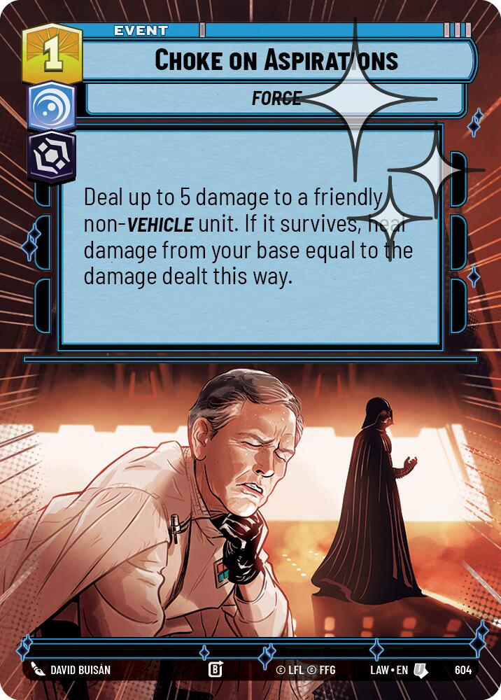 Choke on Aspirations (604) (Hyperspace Foil) (604) [A Lawless Time] - The Mythic Store | 24h Order Processing