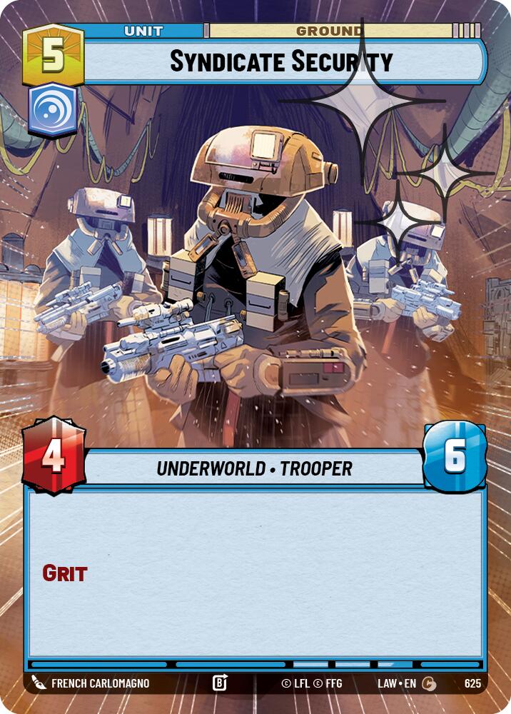 Syndicate Security (625) (Hyperspace Foil) (625) [A Lawless Time] - The Mythic Store | 24h Order Processing