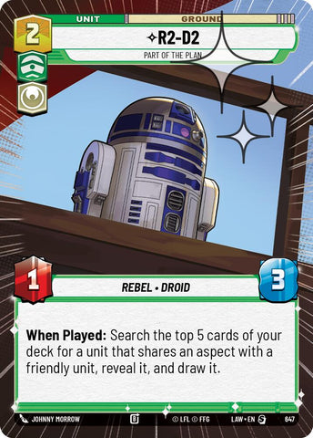 R2-D2 - Part of the Plan (409) (Hyperspace Foil) (409) [A Lawless Time]